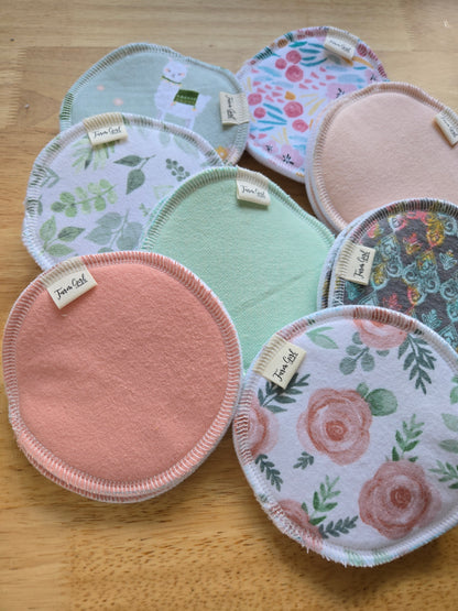 Cloth Nursing Pads with Organic Hemp Fleece