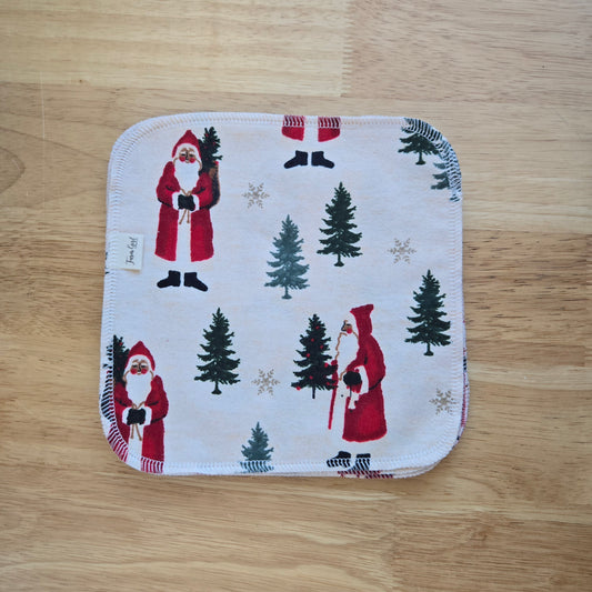 Cloth Napkins | Christmas Tree Santa