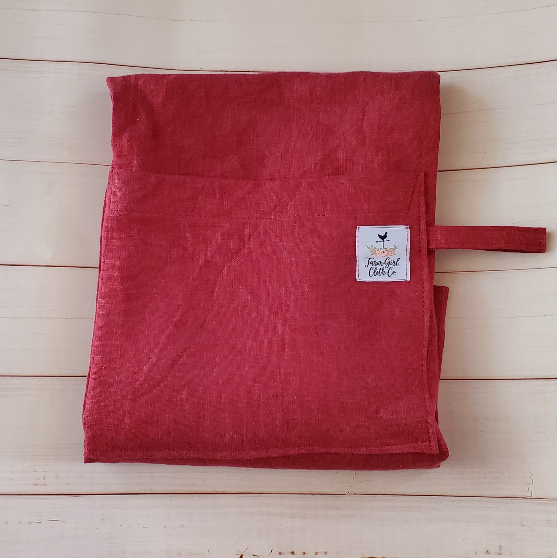 Marin Plum Red European Flax -Certified Linen Napkins, Set of 8 + Reviews